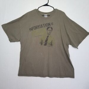 The Office T Shirt Information is Power Green XL